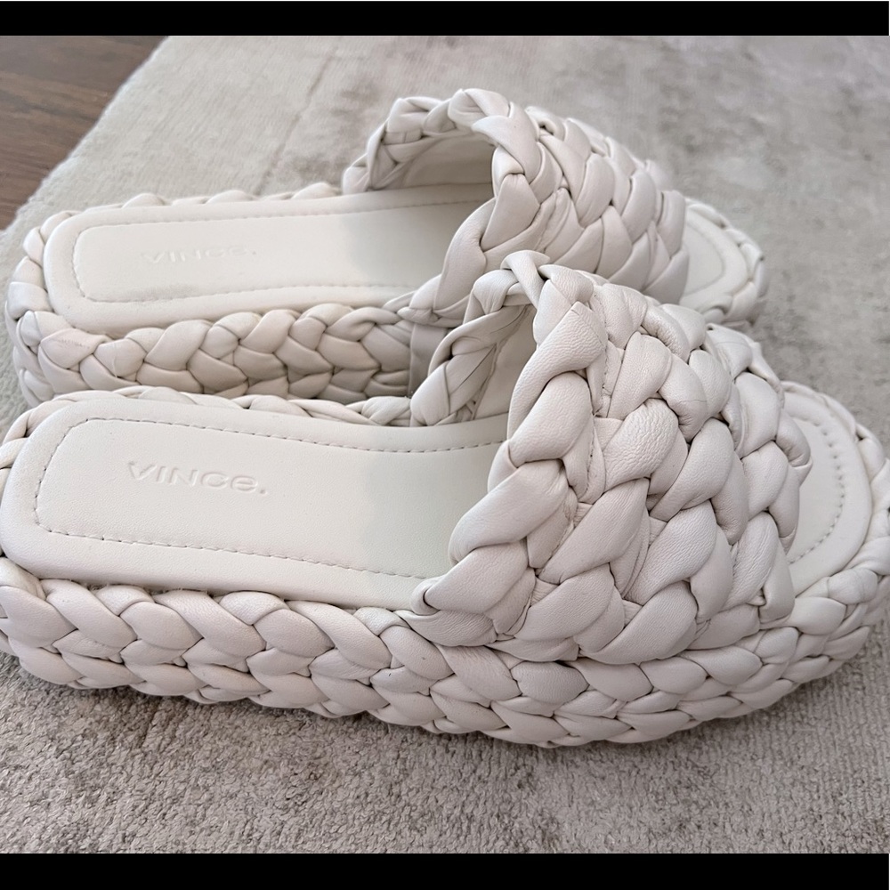 White Vince Flipflops
